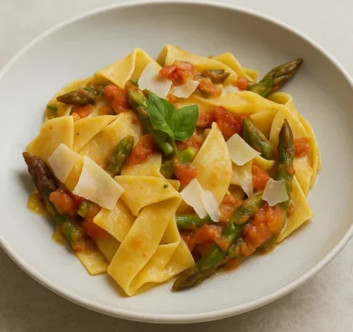 Pappardelle con asparagi
