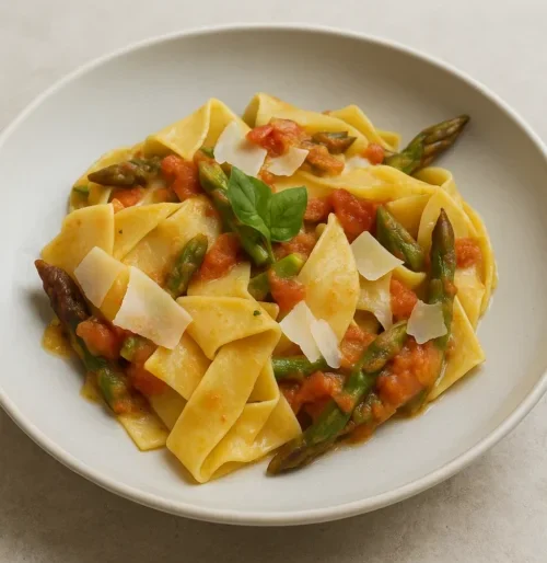 Pappardelle con asparagi